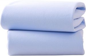 CLAIR DE LUNE Moses Basket Fitted Sheets Blue
